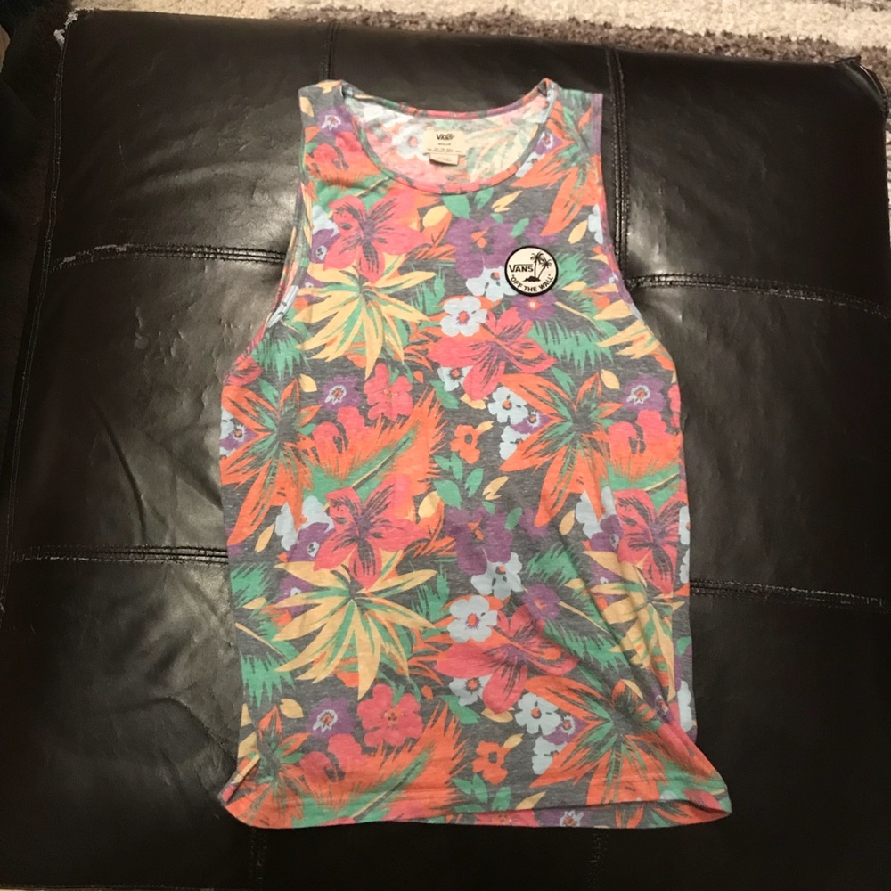 Vans floral tank top